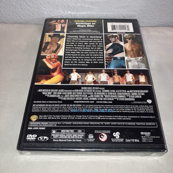 Dvd Sealed New Magic Mike Warner Bros. Channing Tatum Matthew Mcconaughey Movie - Picture 2 of 3